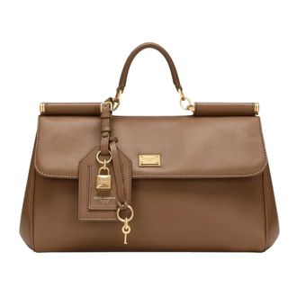 Dolce & Gabbana Tassen, Dames, Bruin, ONE Size, 8Z093 Handtas