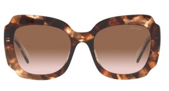 Prada Brown Gradient Irregular Ladies Sunglasses PR 16YS 01R0A6 52