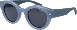 Polaroid Blauwe Plastic Zonnebril