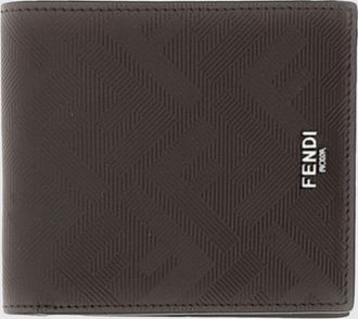 Fendi Portafoglio Shadow Fendi in pelle goffrata