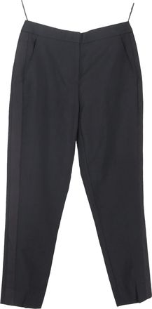 Burberry Burberry rechte broek van zwarte wol