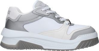 Versace Mens Platform Leather Sneakers - White - Size EU 45