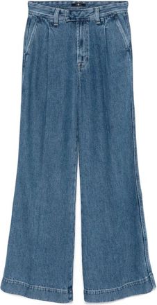 7 For All Mankind Wijde Jeans - Denim Blue - Dames - Loose Fit Jeans - Blauw - W26 - Denim - Jeans