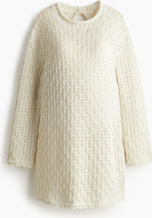 H&M MAMA Pullover in Strukturstrick - Cremefarben