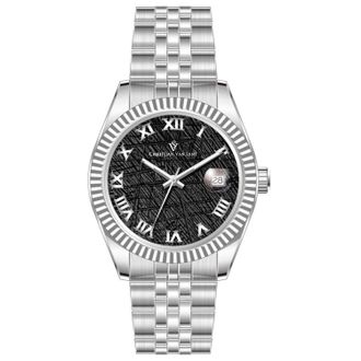Christian Van Sant Mens Black Round 41mm