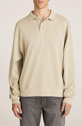 Mavi Abbey Stone Cotton Polo Sweatshirt at Nordstrom, Size Xx-Large