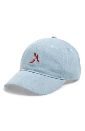 Frasier Sterling Chili Pepper Cotton Canvas Baseball Cap in Blue at Nordstrom