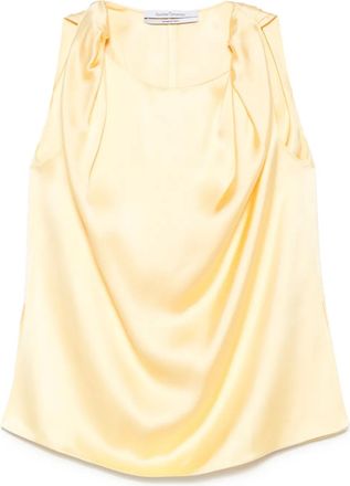 Another Tomorrow Canotta con dettaglio attorcigliato - Giallo