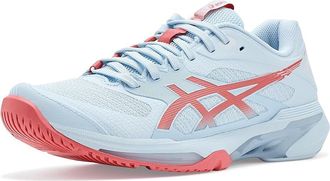 Asics Solution Speed FF 4 Clay Womens Tennis Shoes Sky/Sienna : 10.5 B - Medium, Synthetic
