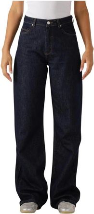 Envii Donkerblauwe Dames Enbree Jeans - Dames - Loose Fit Jeans - Blauw - S - Jeans