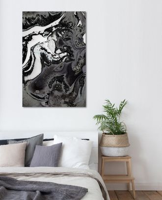 Queence Acrylglasbild »Abstrakte Kunst« Abstrakt Gemälde Kunst klassische Fantasie in Marmor-Optik