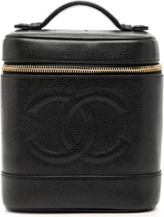 Chanel Pre-owned Mini Bags, female, Black, Size: ONE SIZE Pre-owned Leather Pouch