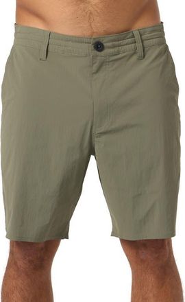 O'Neill TRVLR Halfback Performance Hybrid Shorts in Dark Olive at Nordstrom, Size Xx-Large