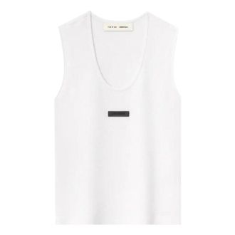 Fear of God (WMNS) Fear of God Essentials Soft Rib Knit Tank Cloud White 192SP257794FW