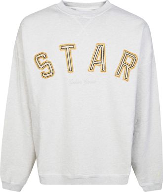 Golden Goose Grey Relaxed-Fit Embroidered Sweatshirt