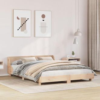 vidaXL Bed Frame without Mattress 120x190 cm Small Double Solid Wood Pine vidaXL