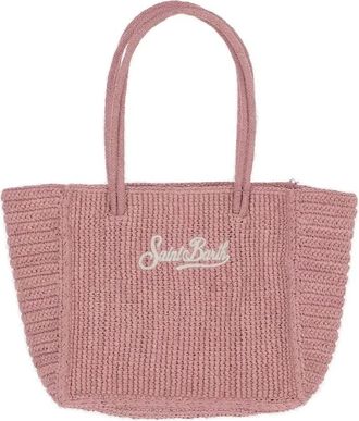 MC2 Saint Barth Medium Raffia Handtas - Dames - Shoppers - Roze - ONE Size - Tassen