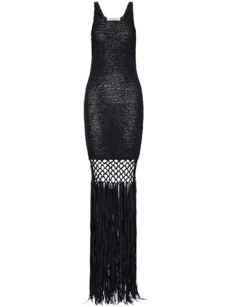 Philosophy di Lorenzo Serafini Refined Neutral Dress With Timeless Silhouette