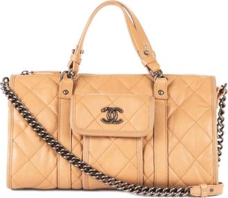Chanel Borsa trapuntata con catena - Toni neutri