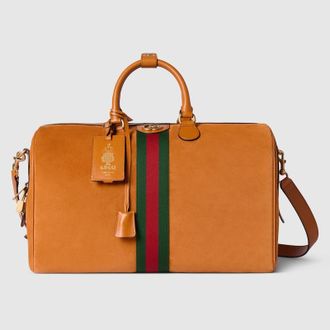 Gucci Savoy Medium Duffle Bag, Orange, Suede