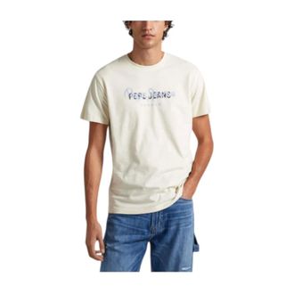 Pepe Jeans London T-Shirts, male, Beige, Size: XL Keegan T-Shirt