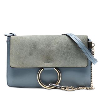 Chlo&eacute; Pre-owned Chloe Small Suede and Calfskin Faye Crossbody 03 18 75 65