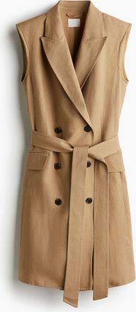 H&M Blazerkleid aus Leinenmix - Beige