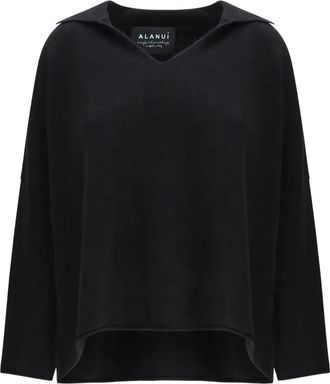 Alanui Trui met V-hals - Zwart
