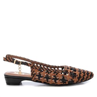 Xti Womens Braided Flats In Camel