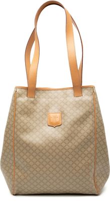 Celine Pre-owned Womens Macadam Coated Canvas Tote - Silver Textile - One Size