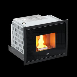Foco Foco - Inserto Camino Idro - Mod. 25 - Classe Energetica A++ - Full Glass - Disp. Di Sicurezza
