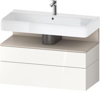 Duravit Qatego Mueble Bajo Lavabo, 1 Extra&iacute;ble Y 1 Caj&oacute;n, - Duravit