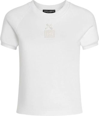 Dolce & Gabbana T-shirts en Polos Wit - Dames - T-shirts - Wit - S - Nylon - Tops