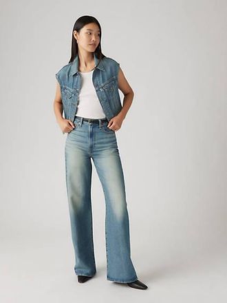 Levi's Ribcage Wide Leg Jeans - Womens - 23X30 - Blue