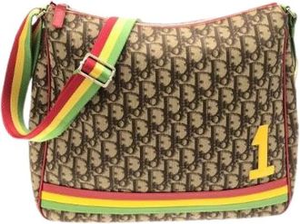 Dior Pre-owned Cross Body Bags, female, Beige, Size: ONE SIZE Pre-owned PVC Shoulder Bag