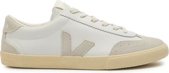Veja Volley Panelled Grained Leather Sneakers - White - 46 (IT46 / UK12)