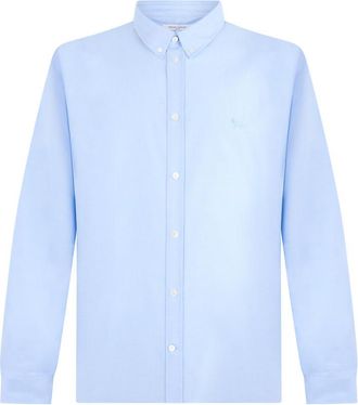 Maison Kitsun&eacute; Light Blue Regular Shirt
