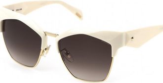 Police Womens SPLN59 56 09ZQ Sunglasses - Beige - One Size