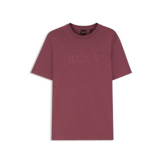 BOSS Regular-fit cotton T-shirt with modern logo