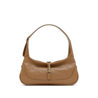 Gucci Jackie Grainy Leather Shoulder Bag