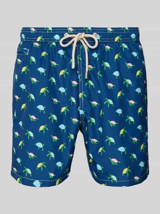 MC2 Saint Barth Relaxed Fit Badeshorts mit Tunnelzug in Marine, Gr&ouml;&szlig;e S