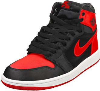 Nike Nike Womens Air Jordan 1 High OG Satin Bred FD4810-061 (US Footwear Size System, Adult, Women, Numeric, Medium, 10)
