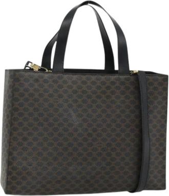 Celine Pre-owned Handbags, female, Black, Size: ONE SIZE Pre-owned Vintage Macadam Hand Bag