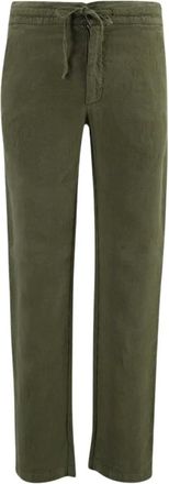 120% Lino Broeken, Heren, Groen, S, Linnen, Linnen Broek met Trekkoord