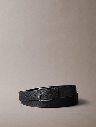 Calvin Klein Cintur&oacute;n De Piel Granulada