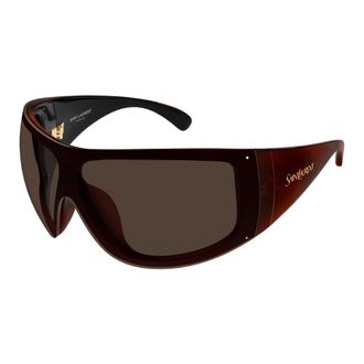 Saint Laurent SL 914 Zonnebril - Dames - Accessoires - Bruin - Maat: ONE Size Nylon