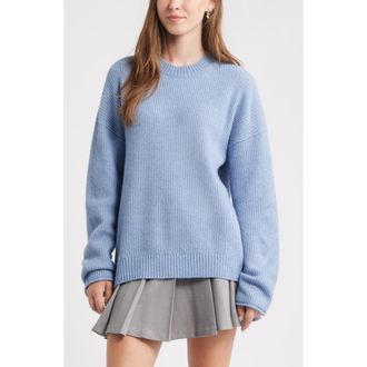 BP. Fuzzy Oversize Sweater in Blue Country at Nordstrom Rack, Size Small