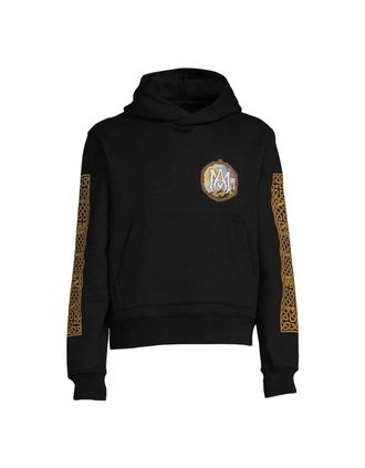 Amiri Mens Amiri Lanscape Frame Design Black Hoodie - Size: 36