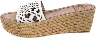 Tory Burch Sandali con zeppa 65mm - Bianco