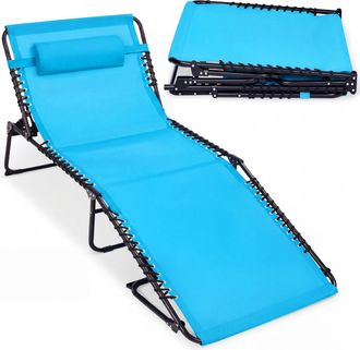 Best Choice Products Extra Wide Patio Chaise Lounge Chair, Portable Folding Recliner w/ 8 Positions